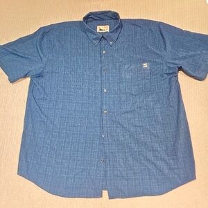 Huk Men's Casual Navy Button-Down Shirt